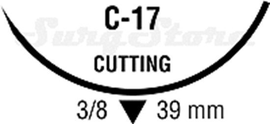 Picture of SL675 POLYSORB рассасывающийся, 56-70 , 90 см, неокрашенный, 2, с иглой C-17