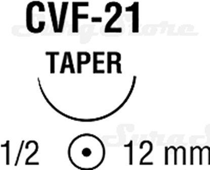 Picture of CS211 SOFSILK нерассасывающийся, 45 см, черный, 4-0, с иглой CVF-21