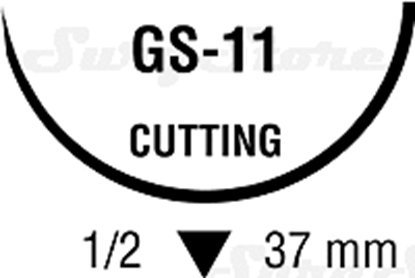 Picture of 8886191561 SURGILON нерассасывающийся, 75 см, черный, 0, с иглой GS-11
