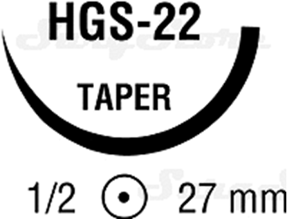 Picture of CP414 SURGIPRO нерассасывающийся, 75 см, синий, 0, с иглой HGS-22