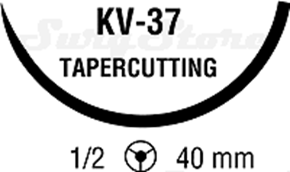 Picture of CL603 POLYSORB рассасывающийся, 56-70 , 75 см, фиолетовый, 2-0, с иглой KV-37