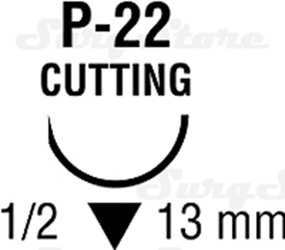 Picture of SL1614 POLYSORB рассасывающийся, 56-70 , 45 см, неокрашенный, 5-0, с иглой P-22
