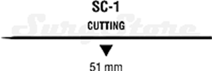 Picture of SC542 CAPROSYN рассасывающийся, 56 , 75 см, неокрашенный, 2-0, с иглой SC-1