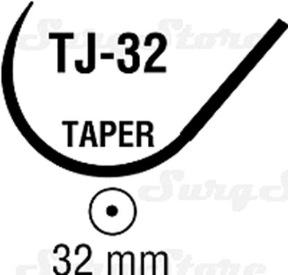Picture of CL673 POLYSORB рассасывающийся, 56-70 , 75 см, фиолетовый, 1, с иглой TJ-32