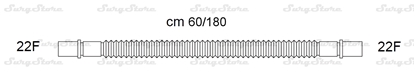 Picture of 285/7770 трубки дыхательные DAR MEDTRONIC-COVIDIEN, растяжимые, полипропилен (ПП), взрослые, диаметр 22 мм, 22F коннектор пациента, 22F коннектор ИВЛ, длина 60/180 см, стерильно