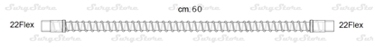 Picture of 285/5059 трубки дыхательные DAR MEDTRONIC-COVIDIEN, поливинилхлорид (ПВХ), взрослые, диаметр 22 мм, 22Flex коннектор пациента, 22Flex коннектор ИВЛ, длина 60 см, стерильно