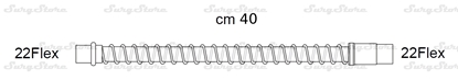 Picture of 285/5058 трубки дыхательные DAR MEDTRONIC-COVIDIEN, гладкоствольные, поливинилхлорид (ПВХ), взрослые, диаметр 22 мм, 22Flex коннектор пациента, 22Flex коннектор ИВЛ, длина 40 см, стерильно